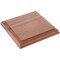 Plymor Solid Walnut Square Wood Display Base with Ogee Edge, 5.875" W x 5.875" D x 0.75" H